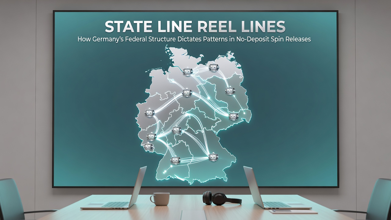 Diagramm mit Zeitachsen und regionalen Unterschieden bei No-Deposit-Spin-Releases in deutschen Bundesländern